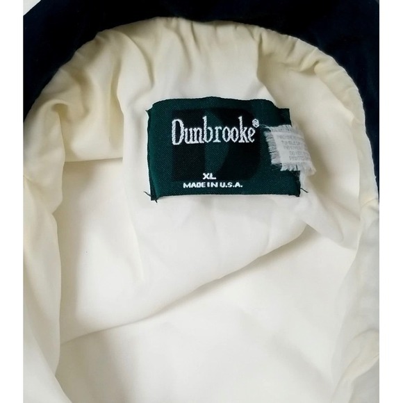 Dunbrooke Vtg RCA Windbreaker Jacket White Teal Color Block Dog Logo Sz XL Retro - Picture 5 of 6